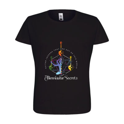 Alien Guitar Secrets Womens Essential Tee Thumbnail