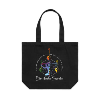 Alien Guitar Secrets Carry Tote Bag Thumbnail
